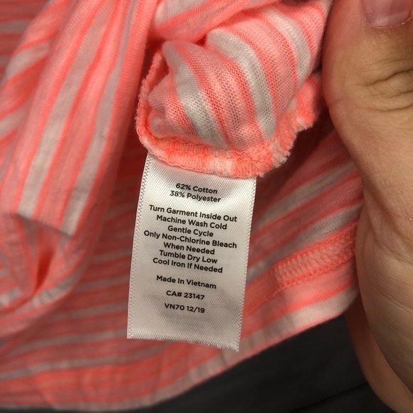 Talbots Striped Activewear Top Sz 0X - Picture 4 of 5